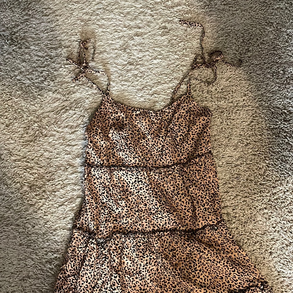 SHEIN leopard print tank top dress